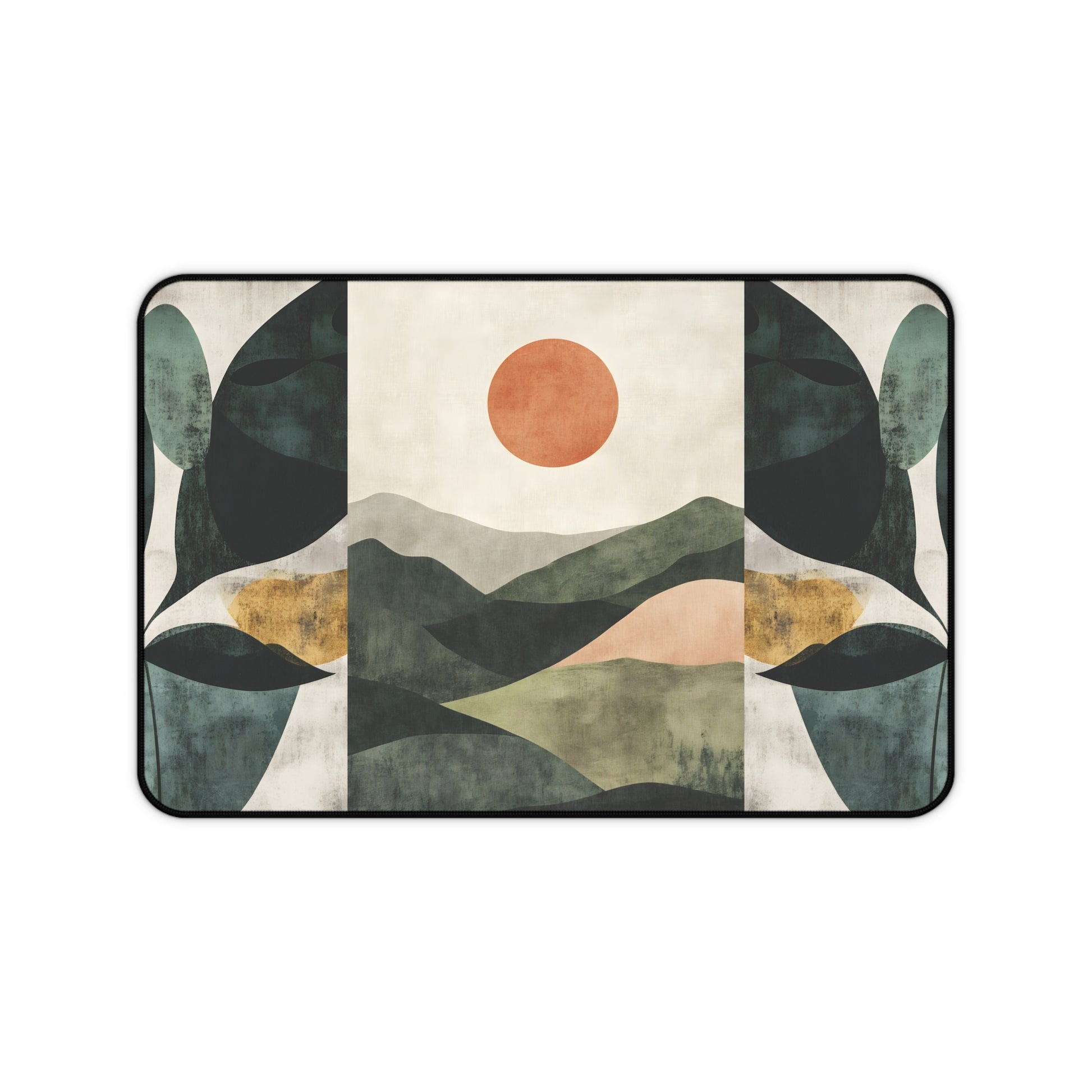 The Quiet Valley nature-themed makeup mat — Nicki Glam peaceful valley vanity protector.
